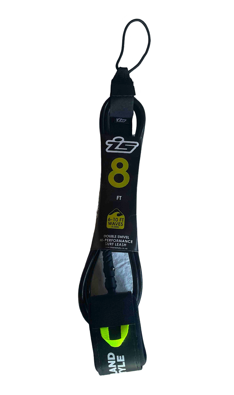 8 ft Double Swivel Big Wave Leash 8mm