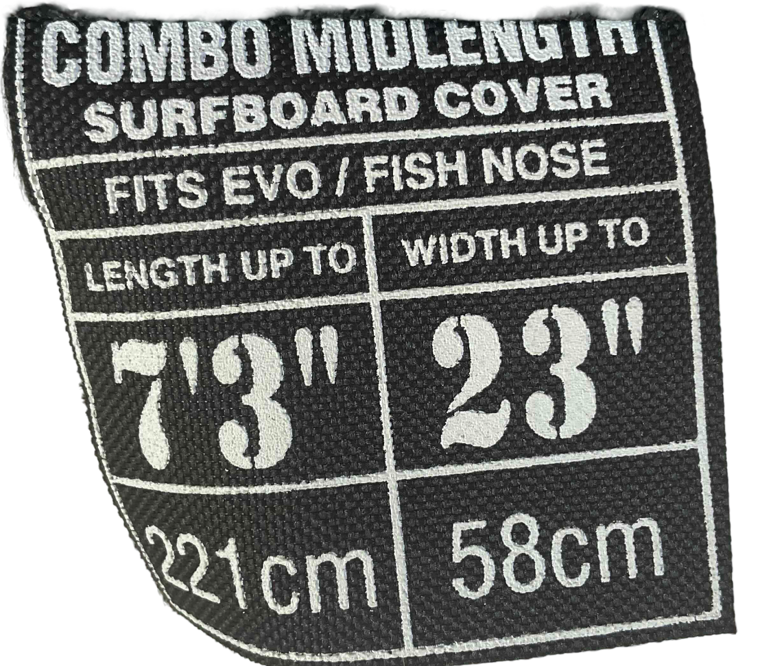 Board Cover - Island Style Reflecta Midlength Combo (Fin Slot) - jusqu'à 23'' largeur