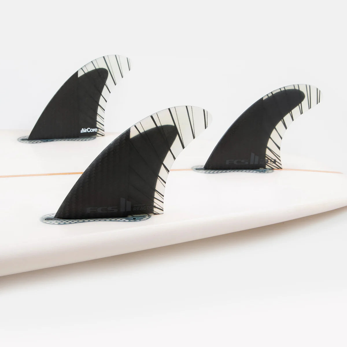 Dérives - FCSII Reactor PC Carbon Black/Charcoal Tri Retail Fins