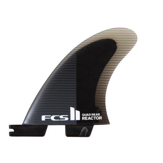 Dérives - FCSII Reactor Performance Core Quad Rear Fins. Charcoal Grey